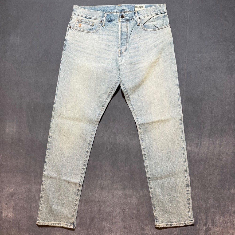 Todd Snyder Selvedge Jeans Mens 33x32 Washed Indigo Vintage Faded Denim NEW